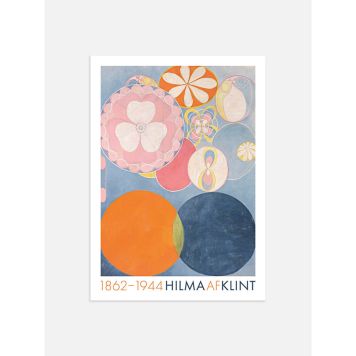 POSTER POSTERY THE TEN LARGEST, BY HILMA A MED TEXT 50x70CM