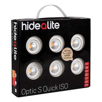 DOWNLIGHT HIDEALITE LED QUICK ISO VIT TUNE 6-PACK 4,5W