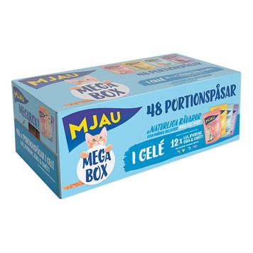 KATTMAT MJAU MEGABOX KÖTT & FISK I GELÉ 48X85G