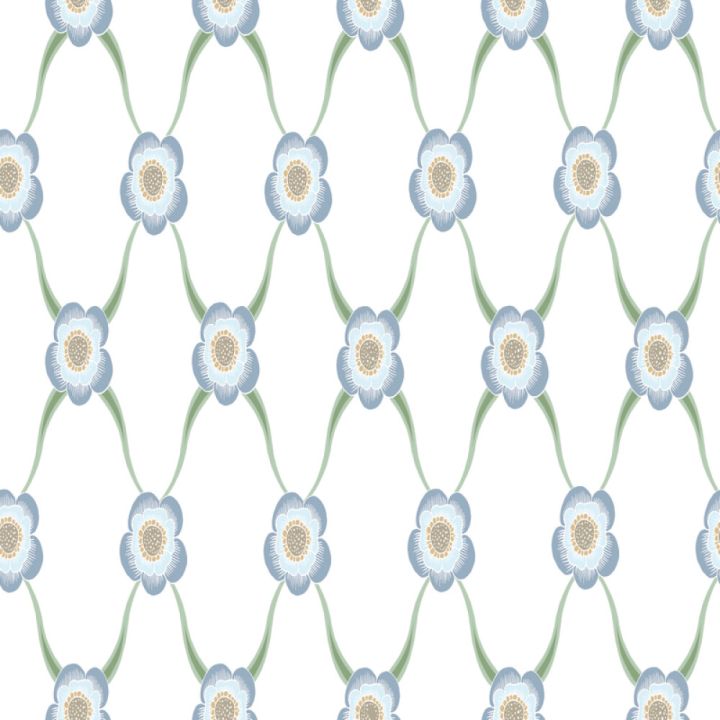 TAPET ELIN SPRING BLÅ | BAUHAUS