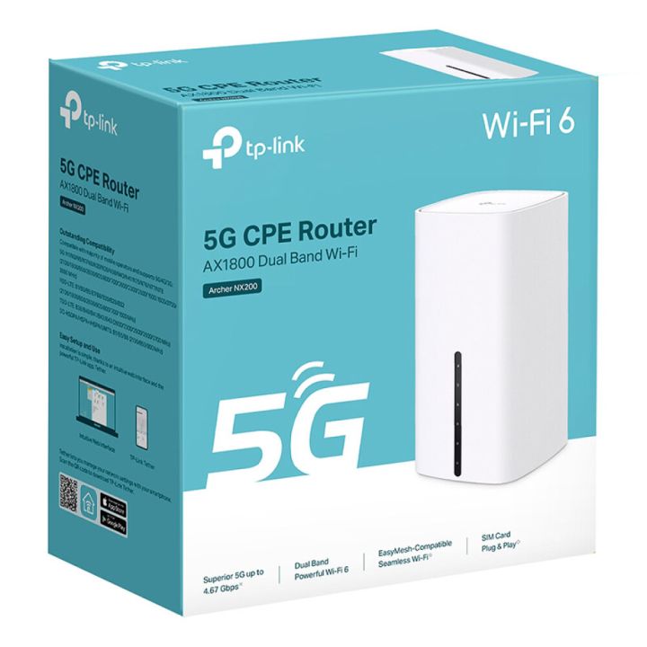 ROUTER TP-LINK ARCHER NX200 5G AX1800 TRÅDLÖS | BAUHAUS