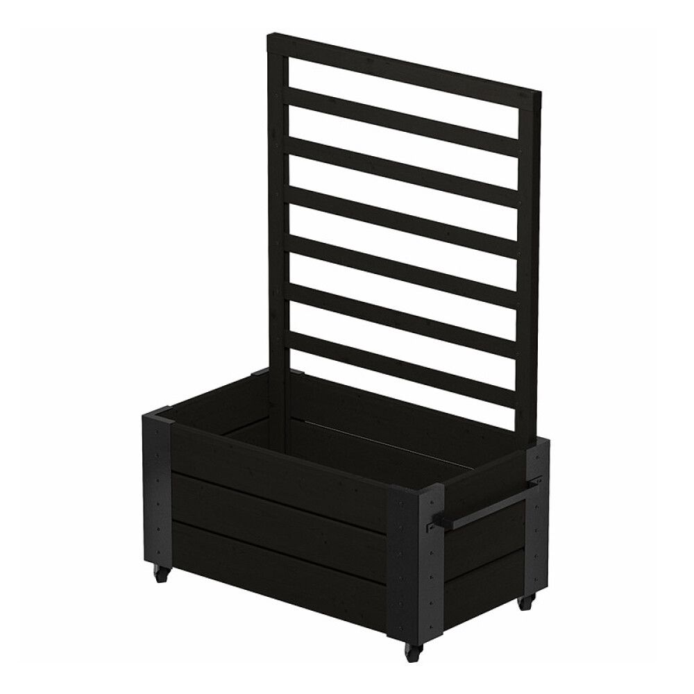 BLOMLÅDA PLUS CUBIC MED SPALJE INKL HJUL 87X50X130 | BAUHAUS