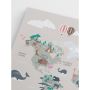 POSTER POSTERY ANIMAL WORLD MAP 50x70CM