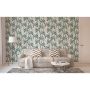 TAPET A.S CREATION GEO NORDIC PALM TREE GREEN WHITE 37530-1