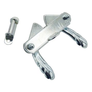 GRINDLÅS 4 MILLERS 120MM GRÅ