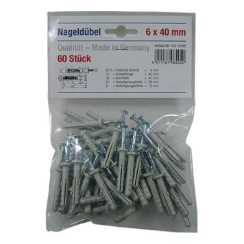 SPIKPLUGG 6X40MM 60ST/FP