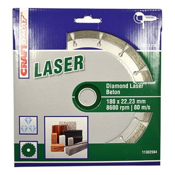 DIAMANTKAPSKIVA CRAFTOMAT BETONG 180X2,4X22,23MM