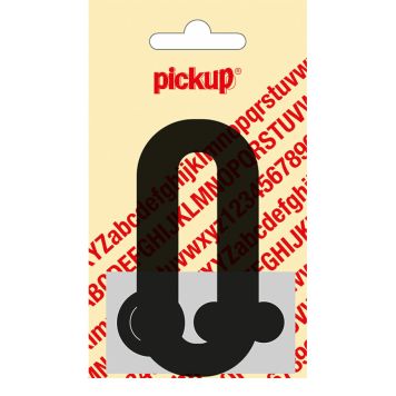 BOKSTAV O PICKUP SVART 90MM SJÄLVHÄFTANDE