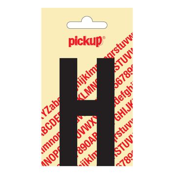BOKSTAV H PICKUP SVART 90MM SJÄLVHÄFTANDE