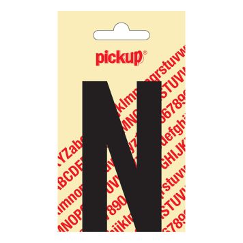 BOKSTAV N PICKUP SVART 90MM SJÄLVHÄFTANDE