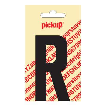BOKSTAV R PICKUP SVART 90MM SJÄLVHÄFTANDE