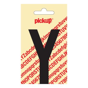 BOKSTAV Y PICKUP SVART 90MM SJÄLVHÄFTANDE
