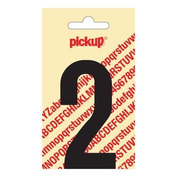 NUMMER 2 PICKUP SVART 90MM SJÄLVHÄFTANDE