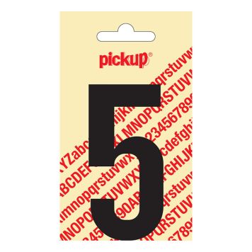 NUMMER 5 PICKUP SVART 90MM SJÄLVHÄFTANDE