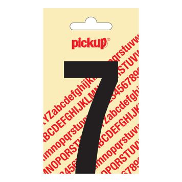 NUMMER 7 PICKUP SVART 90MM SJÄLVHÄFTANDE