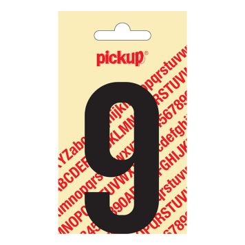 NUMMER 9 PICKUP SVART 90MM SJÄLVHÄFTANDE