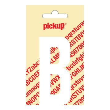 BOKSTAV B PICKUP VIT 90MM SJÄLVHÄFTANDE