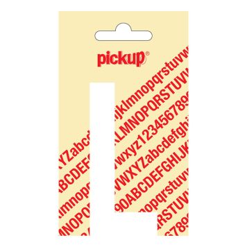 BOKSTAV L PICKUP VIT 90MM SJÄLVHÄFTANDE