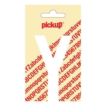 BOKSTAV Y PICKUP VIT 90MM SJÄLVHÄFTANDE