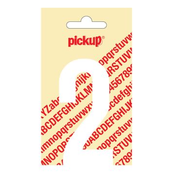 NUMMER 2 PICKUP VIT 90MM SJÄLVHÄFTANDE