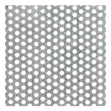 PLÅT ALUMINIUM RUNDHÅL 500X250X0,8MM