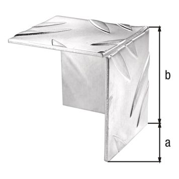 HÖRNSKYDD VÅRTPLÅT 35,5X35,5MM