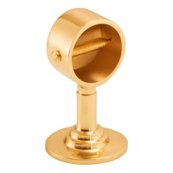 ÄNDFÄSTE FÖR VÄGGMONTERING Ø30MM POLERAD MÄSSING