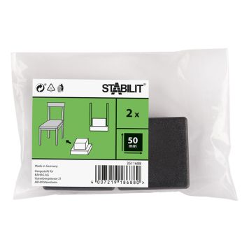 MÖBELTASSAR STABILIT SVART 50X50MM 2ST