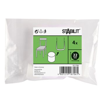MÖBELFOT STABILIT VIT 22MM 4ST
