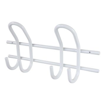 KLÄDHÄNGARE MILLERS 2 KROKAR VIT