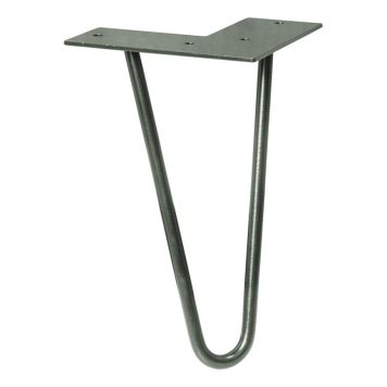 MÖBELBEN WAGNER HAIRPIN 200MM MÖRKGRÅ