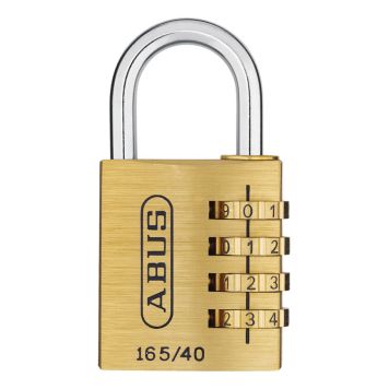 HÄNGLÅS ABUS 165/40 KOMBINATION MÄSSING