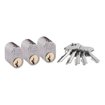 LÅSCYLINDER ASSA ABLOY BASIC 1301 3ST NICKEL EJ KOPIERING