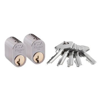 LÅSCYLINDER ASSA ABLOY BASIC 1301 2ST MATT KROM