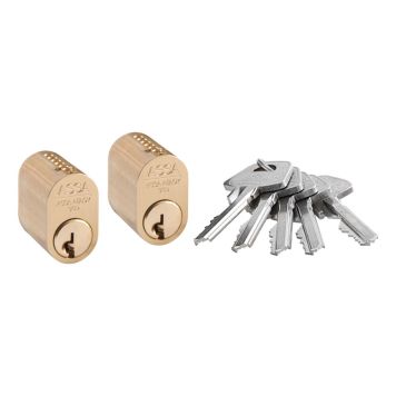 CYLINDER ASSA ABLOY BASIC 1301 ASSA 2ST MATT MÄSSING