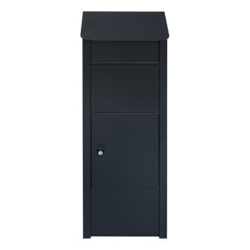 POSTLÅDA BAUHAUS SILVER EDITION SVART