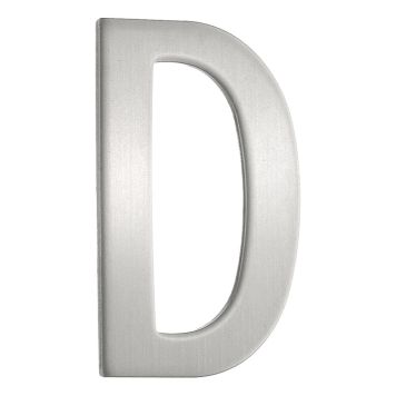 BREVLÅDEBOKSTAV BESLAGSBODEN D SJÄLVHÄFTANDE 43MM ROSTFRITT STÅL