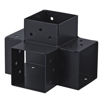 HÖRNBESLAG SUKI 4-VÄGS ANTRACIT 90° 91X91MM