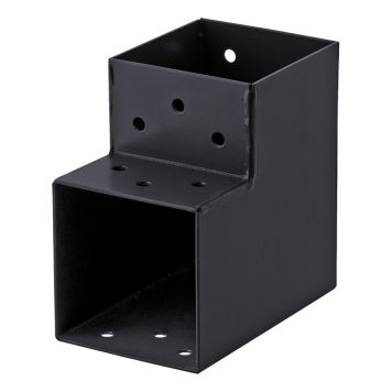 HÖRNBESLAG SUKI 2-VÄGS ANTRACIT 90° 91X91MM