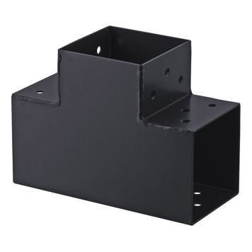 FÖRLÄNGNINGSBESLAG SUKI 3-VÄGS SVART 90° 91X91MM