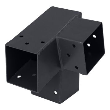 HÖRNBESLAG SUKI 3-VÄGS ANTRACIT VÄNSTER 75° 71X71MM