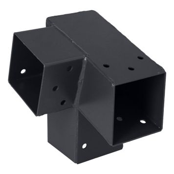 HÖRNBESLAG SUKI 3-VÄGS ANTRACIT HÖGER 75° 71X71MM