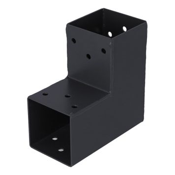 HÖRNBESLAG SUKI 2-VÄGS ANTRACIT 90° 71X71MM