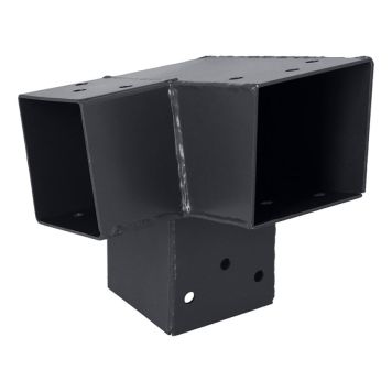 HÖRNBESLAG SUKI 3-VÄGS ANTRACIT HÖGER 105° 71X71MM