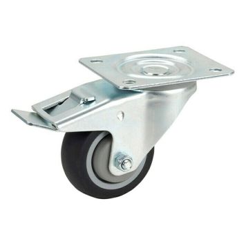 TRANSPORTHJUL TPE PLATTA BROMS 80X107MM 