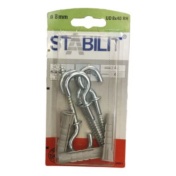 UNIVERSALPLUGG STABILIT 8X40MM 4ST/FRP