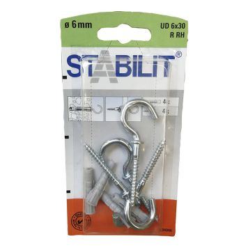 UNIVERSALPLUGG STABILIT RUND KROK 6X30MM 4-PACK