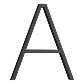 HUSBOKSTAV HABO CONTEMPORARY A SVART 120MM