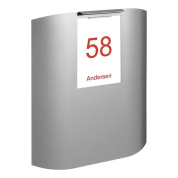 POSTLÅDA MEFA U.F.O 650 SILVERGRÅ