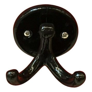 KLÄDKROK HÄFELE ALUMINIUM 70MM SVART 2-PACK